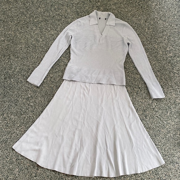 Vintage Dresses & Skirts - Vintage knitted top and skirts set